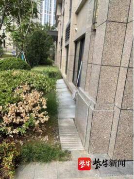 168体育 168体育官网小区业主浇筑绿地私占空间南京栖霞城管依法查处(图1)
